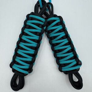 Door Limiting Straps handmade for your Jeep TJ or LJ, Black and Bright Teal